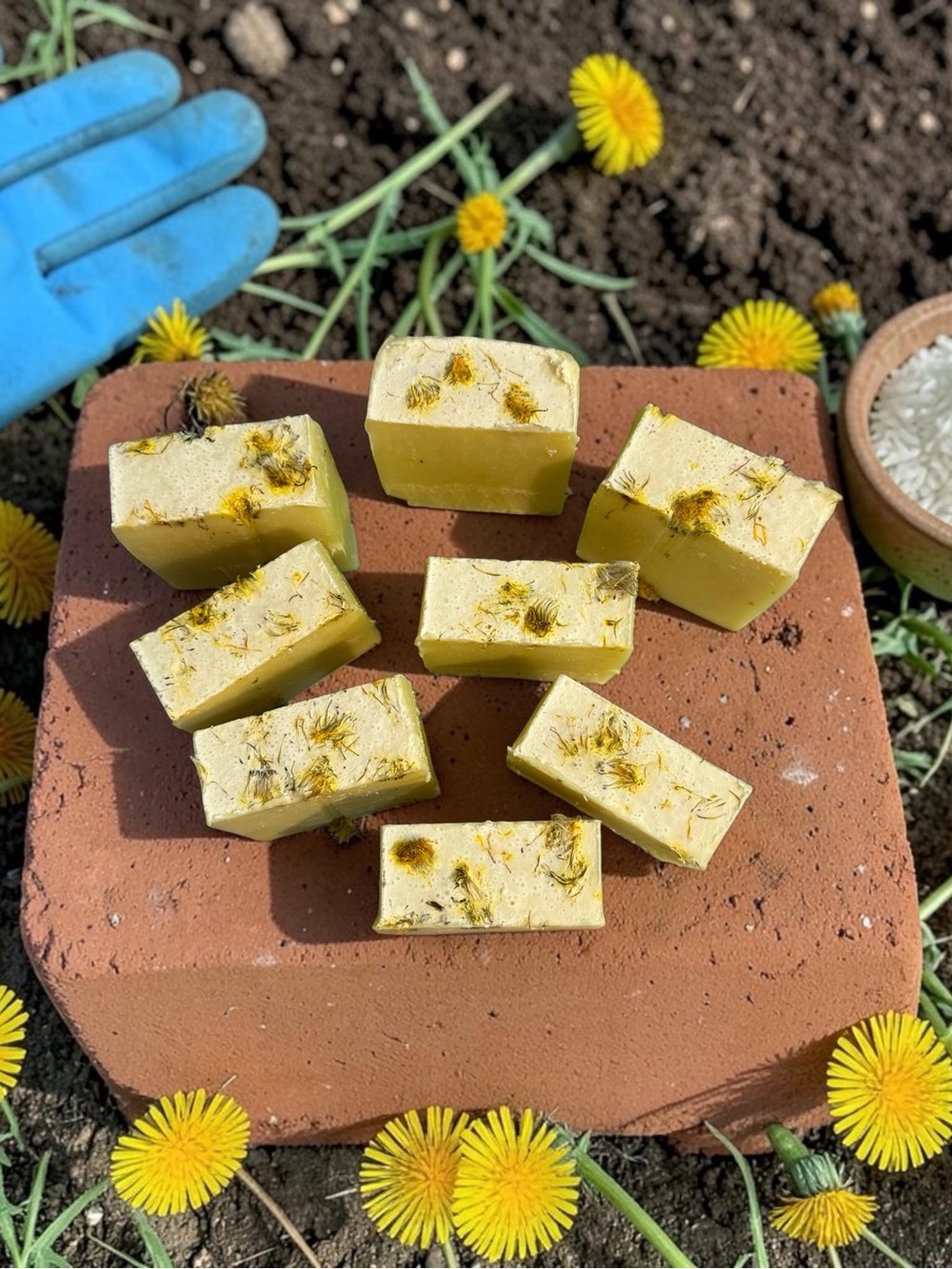 Limited Edition Dandelion Soap Tallow Rice Oil Blend Orchid & Vine